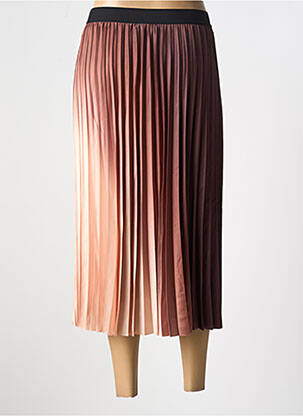 Jupe mi-longue taille élastique marron GERARD DAREL femme