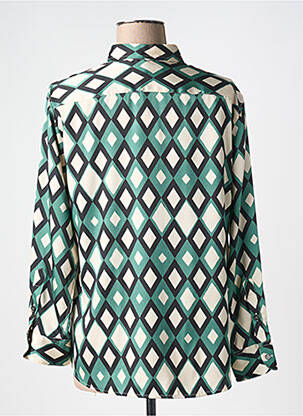 Chemisier imprimé fantaisie manches longues vert GERARD DAREL femme