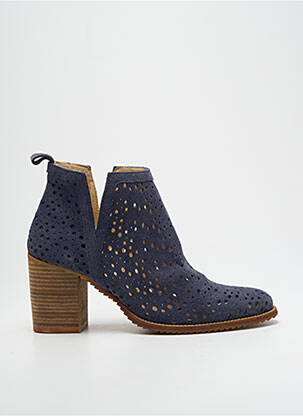 Bottines/boots nubuck talon de 4 à 6cm bleu BASTA COSI femme