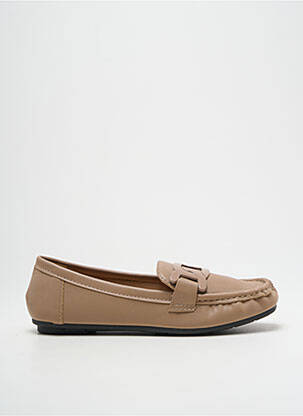 Mocassins voute plantaire talon plat jusqu'à 3cm beige SERGIO TODZI femme