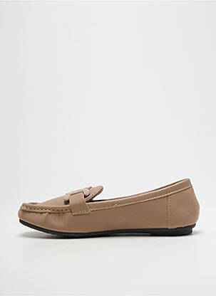 Mocassins voute plantaire talon plat jusqu'à 3cm beige SERGIO TODZI femme