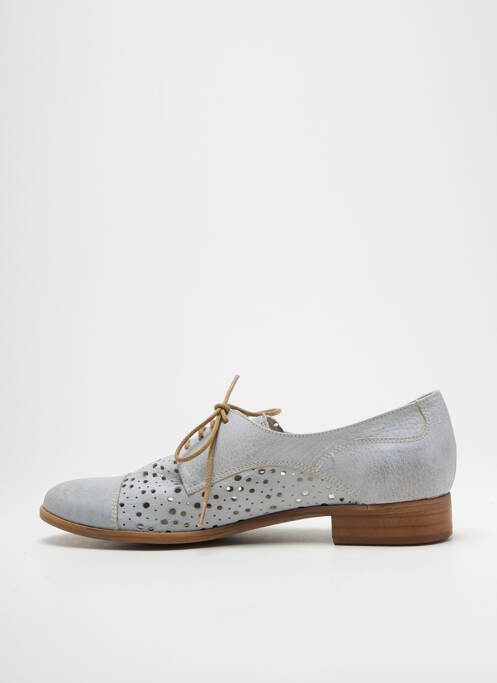 Derbies type de semelle amortissante talon plat jusqu'à 3cm gris BISOUS CONFITURE femme