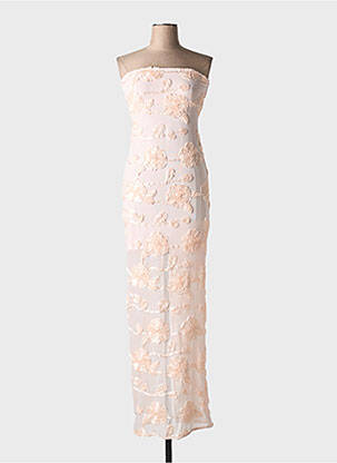 Robe longue sans manche sans manche rose ROTATE femme