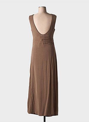 Robe longue sans manche sans manche marron ROUJE femme