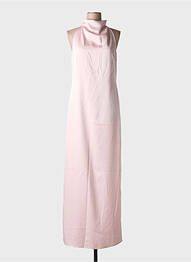 Robe longue sans manche sans manche rose ROTATE femme