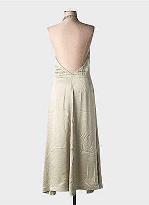Robe longue coupe fluide fines bretelles vert KARMA KOMA femme