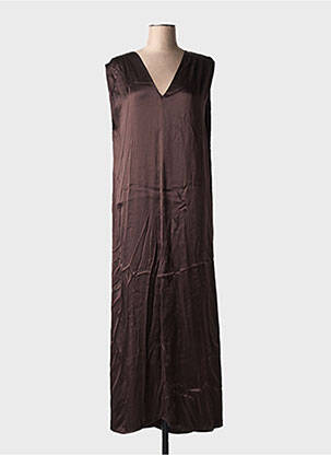 Robe longue sans manche sans manche marron ATTIC AND BARN femme