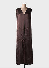 Robe longue sans manche sans manche marron ATTIC AND BARN femme