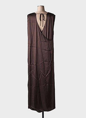 Robe longue sans manche sans manche marron ATTIC AND BARN femme