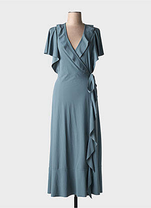 Robe longue manches courtes manches courtes bleu DOROTHEE SCHUMACHER femme