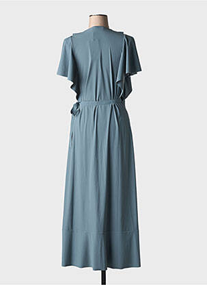 Robe longue manches courtes manches courtes bleu DOROTHEE SCHUMACHER femme