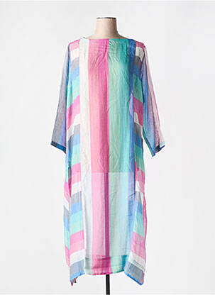 Robe de plage manches 3/4 bleu V.DE.VINSTER femme