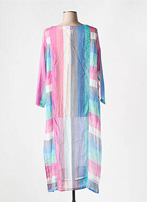 Robe de plage manches 3/4 bleu V.DE.VINSTER femme