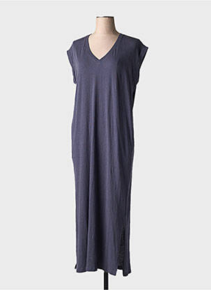Robe longue manches courtes manches courtes gris MKT STUDIO femme