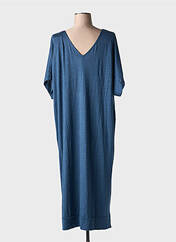 Robe longue bleu MAJESTIC FILATURES pour femme seconde vue