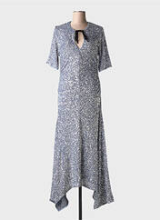 Robe longue argent GANNI pour femme seconde vue