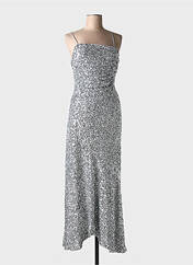 Robe longue argent GANNI pour femme seconde vue