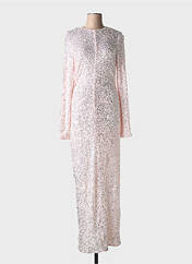 Robe longue rose GANNI pour femme seconde vue