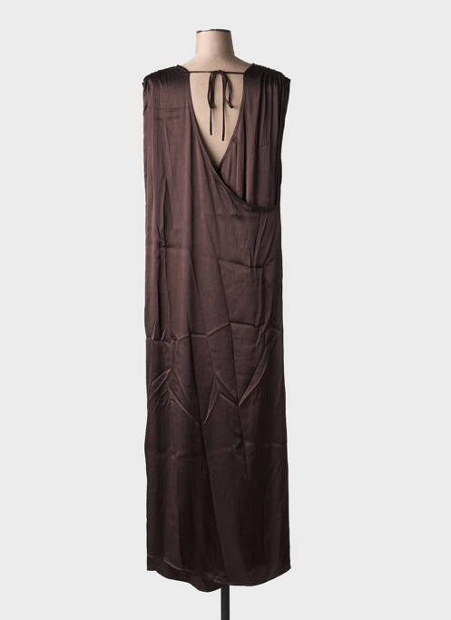 Robe longue sans manche sans manche marron ATTIC AND BARN femme