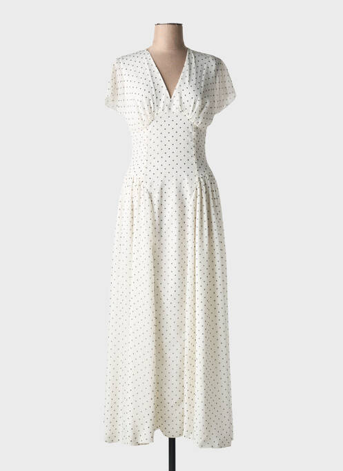 Robe longue blanc ROTATE pour femme