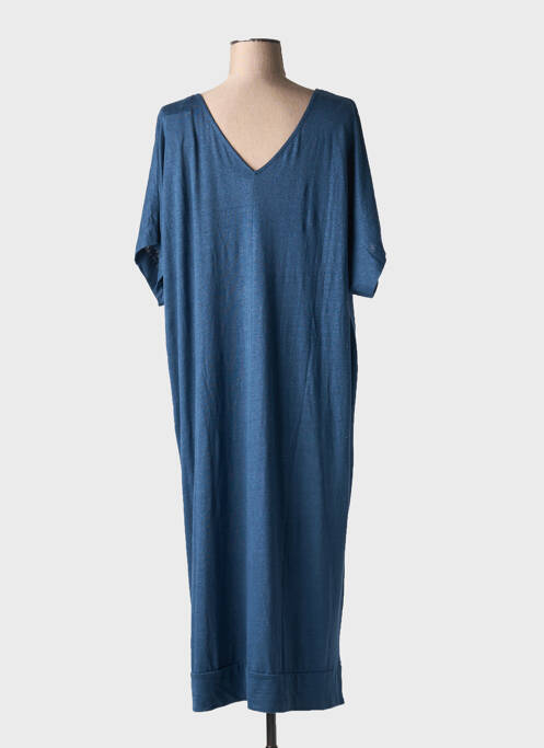 Robe longue bleu MAJESTIC FILATURES pour femme