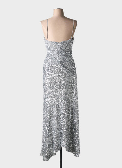 Robe longue argent GANNI pour femme