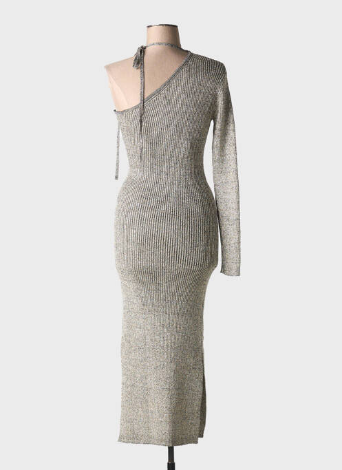 Robe longue argent GANNI pour femme