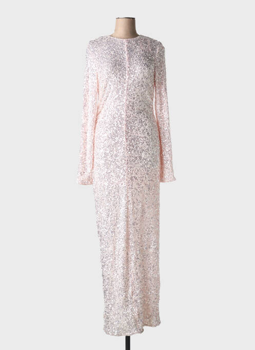 Robe longue rose GANNI pour femme