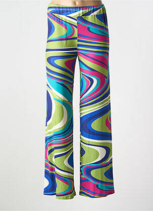 Pantalon large coupe fluide taille normale vert AN II VITO femme