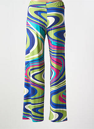 Pantalon large coupe fluide taille normale vert AN II VITO femme