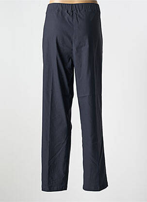 Pantalon droit tissage popeline taille normale bleu SOPHIA CURVY femme