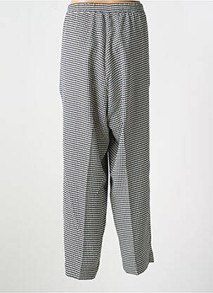 Pantalon droit stretch taille basse noir MAT. femme