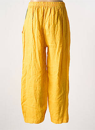 Pantalon droit tissage crêpe taille haute orange OLIVER JUNG femme
