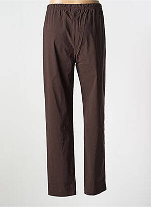 Pantalon slim taille élastique taille normale marron OLIVER JUNG femme