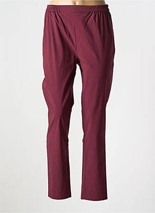 Pantalon slim taille élastique taille normale rouge OLIVER JUNG femme