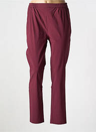 Pantalon slim taille élastique taille normale rouge OLIVER JUNG femme