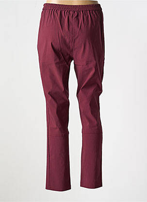 Pantalon slim taille élastique taille normale rouge OLIVER JUNG femme
