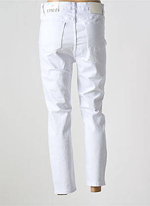Jeans coupe slim stretch taille normale blanc MAT. femme