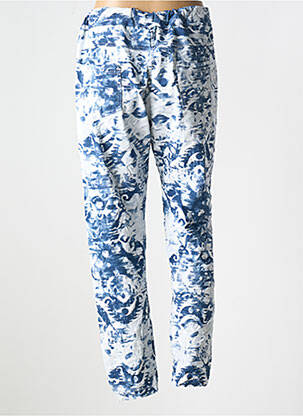 Jogging taille haute taille haute bleu MINA ROSA femme