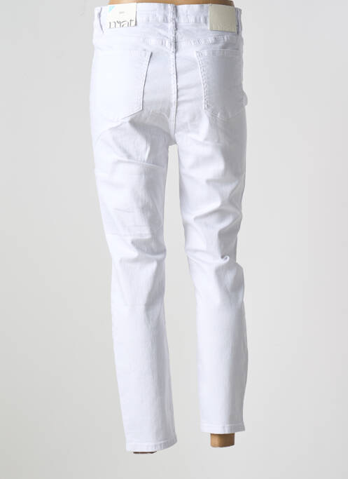 Jeans coupe slim blanc MAT. pour femme