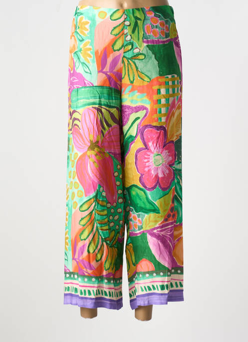 Pantalon 7/8 vert AN II VITO pour femme