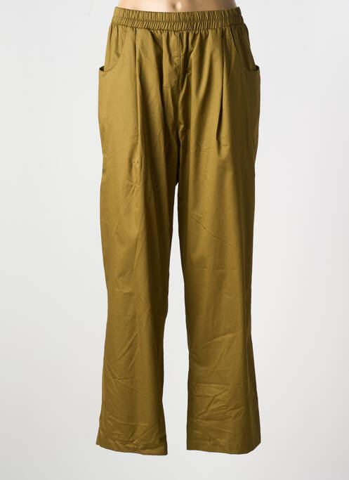Pantalon droit vert MAT. pour femme