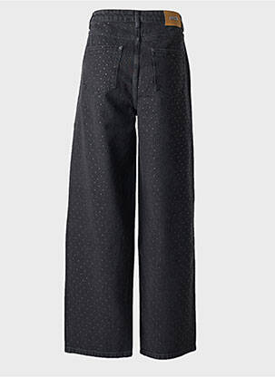 Jeans coupe large stretch taille haute noir ROTATE femme