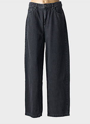 Jeans coupe large stretch taille haute noir ROTATE femme