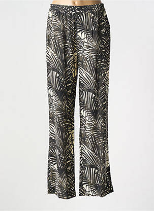 Pantalon droit taille élastique taille normale noir MKT STUDIO femme