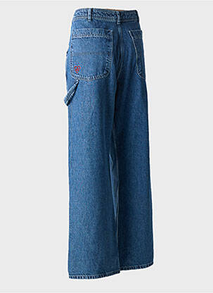 Jeans coupe large stretch taille haute bleu ARNACOEUR femme