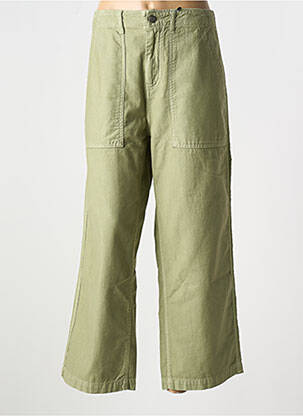 Jeans coupe large stretch taille haute vert ARNACOEUR femme