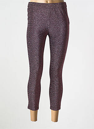 Legging effet matière satinée taille normale violet KARMA KOMA femme