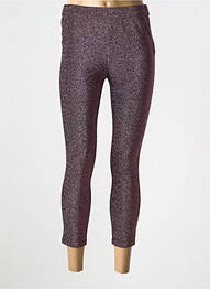 Legging effet matière satinée taille normale violet KARMA KOMA femme