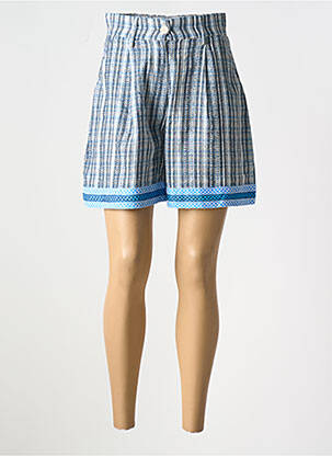 Short taille haute taille à pinces bleu V.DE.VINSTER fille
